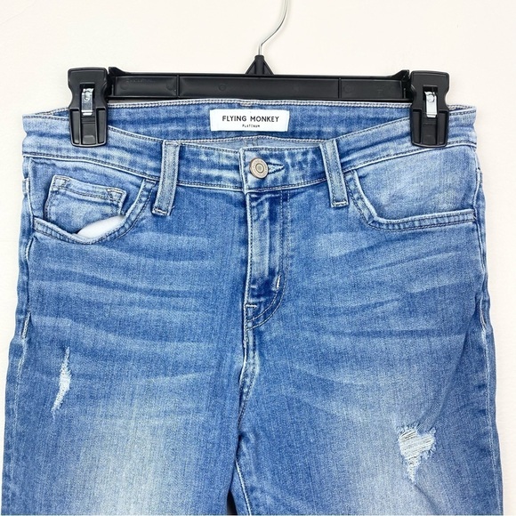 Flying Monkey | Platinum Medium Wash Skinny Jeans Size 27 - Picture 2 of 5